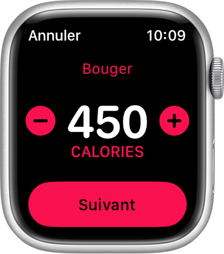 Modifier vos objectifs sur votre Apple Watch Assistance Apple CA