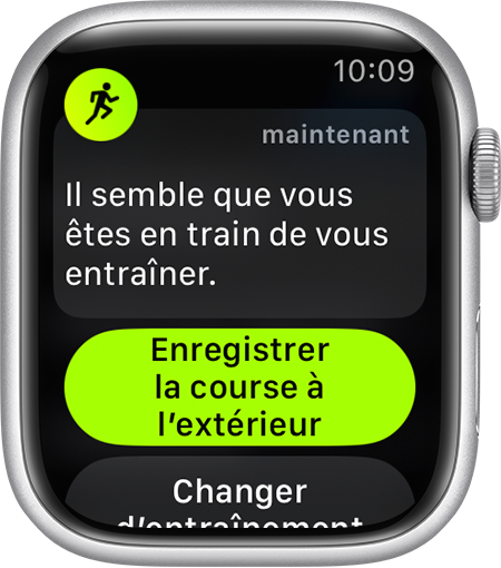 Utilisation de l app Exercice sur votre Apple Watch Assistance