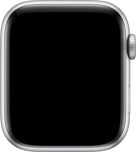 GIF animé d’un cadran Apple Watch affichant la notification « Vous avez atteint les trois objectifs! » 