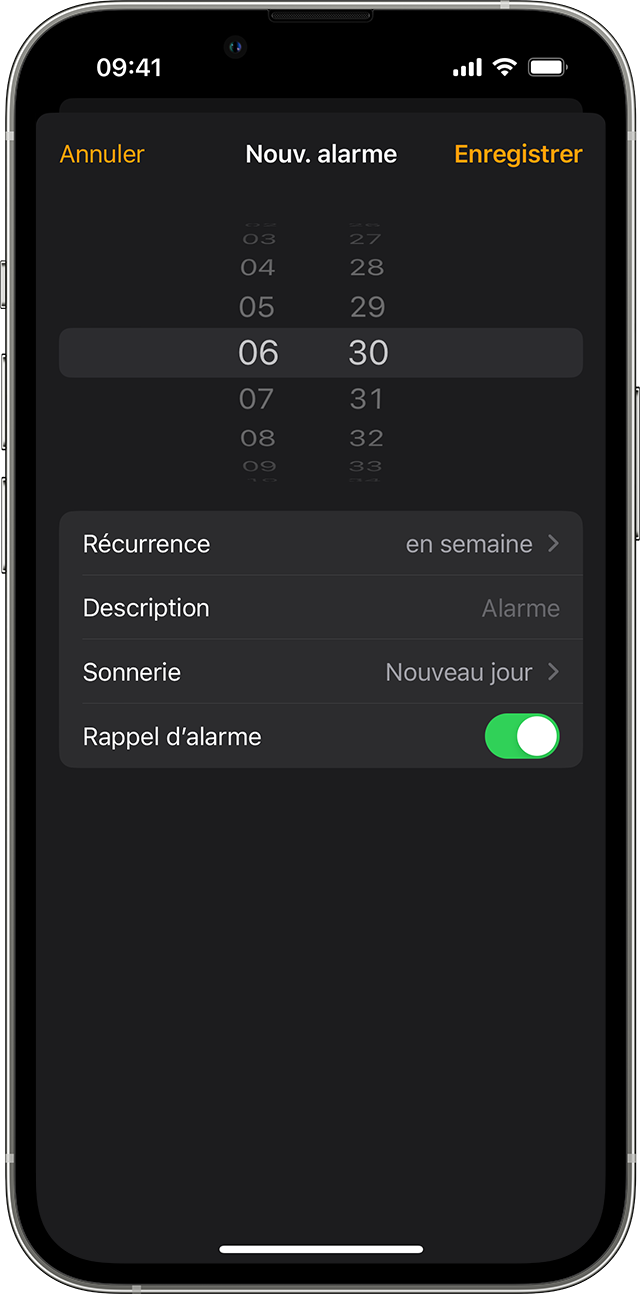 Définir et modifier les alarmes sur votre iPhone – Assistance Apple (CA)
