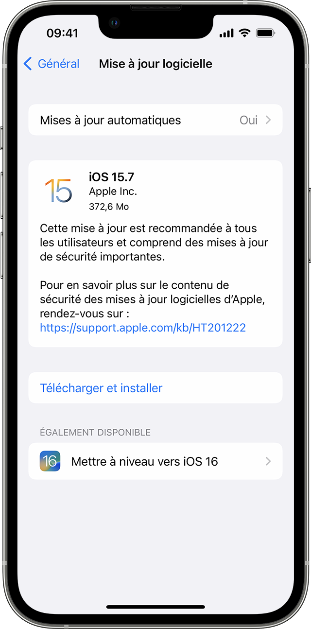 Mettre à jour votre iPhone ou iPad – Assistance Apple (CA)