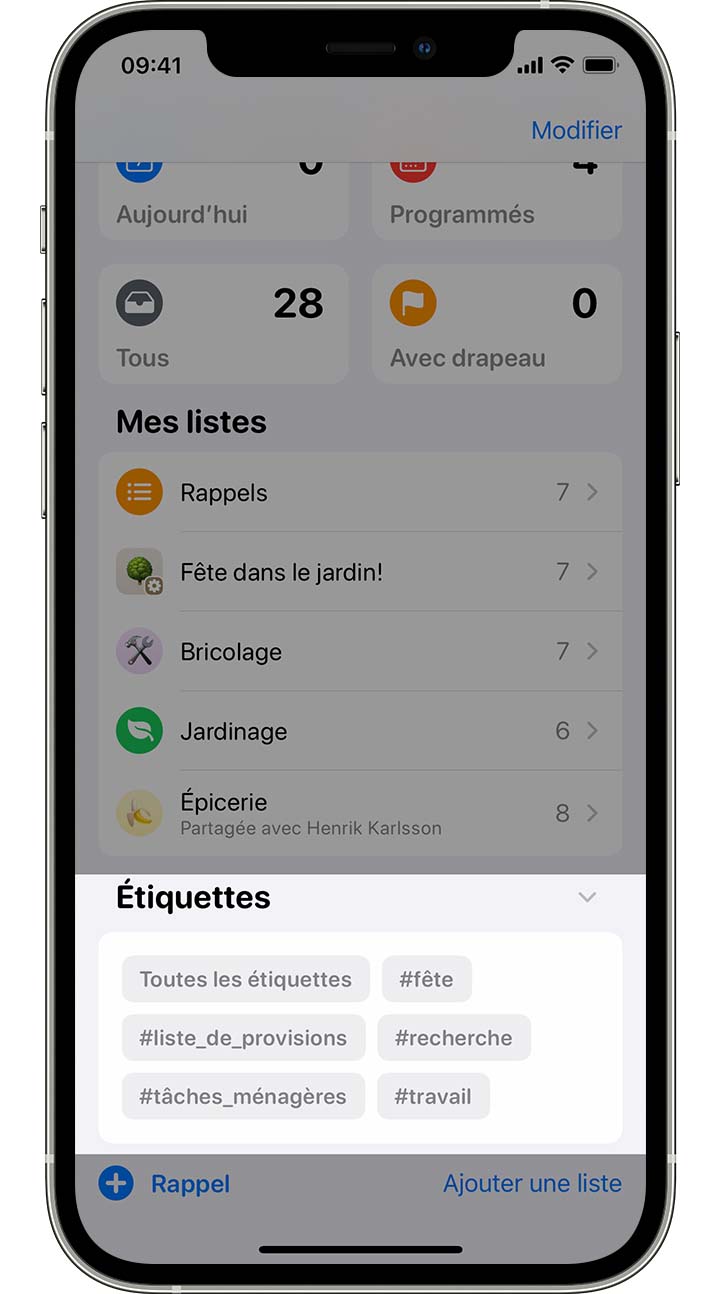 Organiser Les Rappels Sur Iphone Ipad Ou Ipod Touch Assistance Apple Ca
