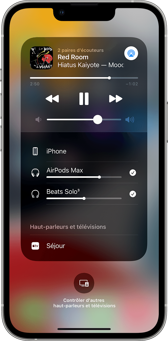 Partage audio avec des AirPods ou avec deux casques ou paires d'écouteurs  Beats – Assistance Apple (CA)