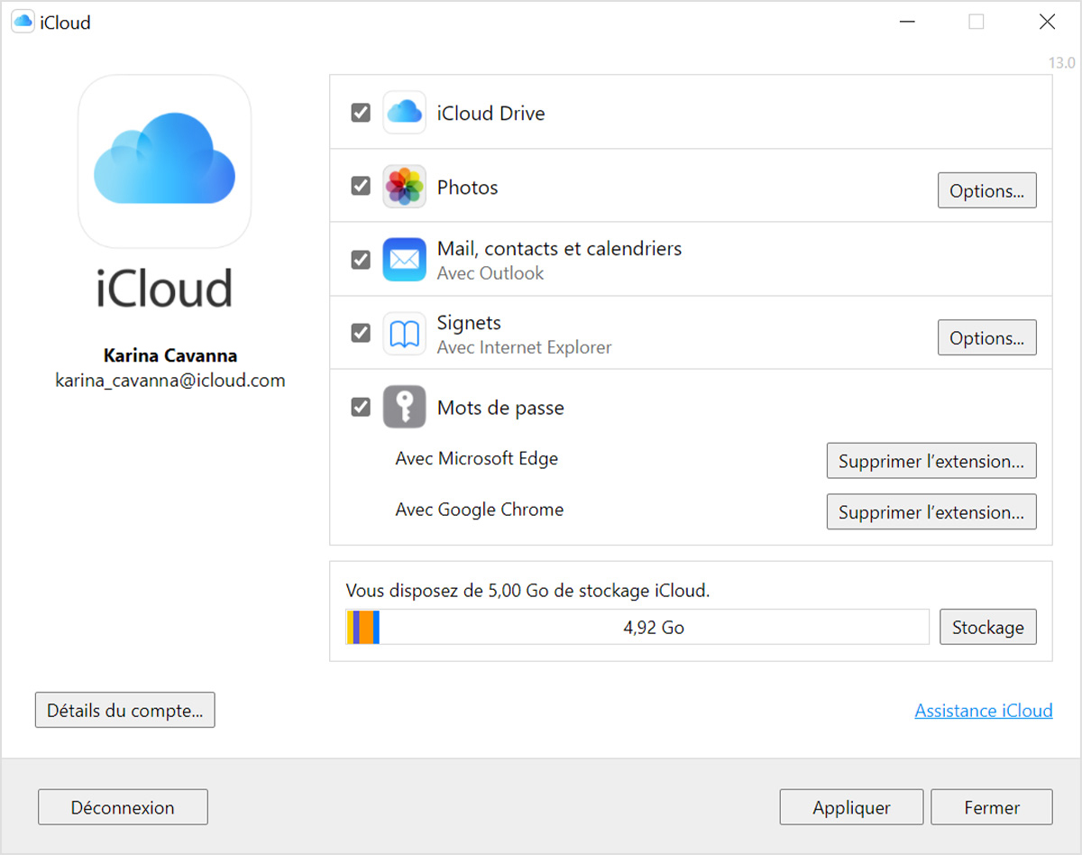 how to set up icloud email with outlook windows 10