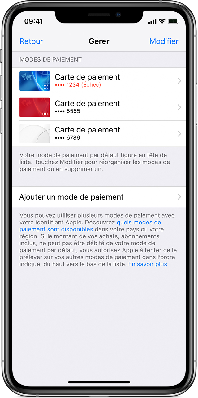 App Store Mode De Paiement Refusé Mode de paiement refusé dans l’App Store ou l’iTunes Store – Assistance