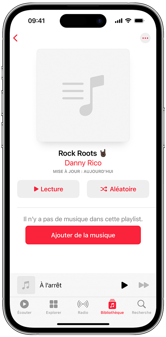 Création d'une playlist dans l'app Apple Music - Assistance Apple (FR)