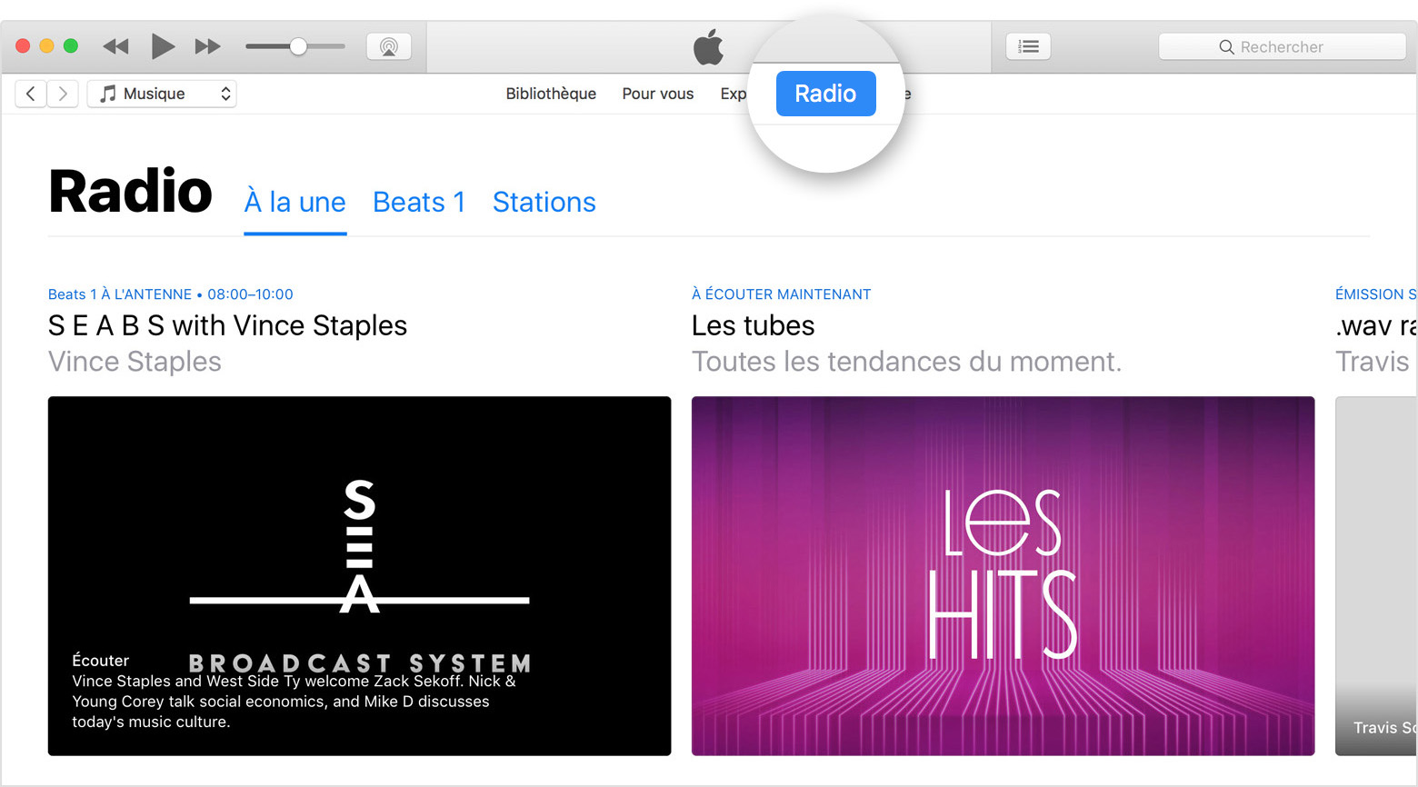 Écouter Radio dans Apple Music Assistance Apple