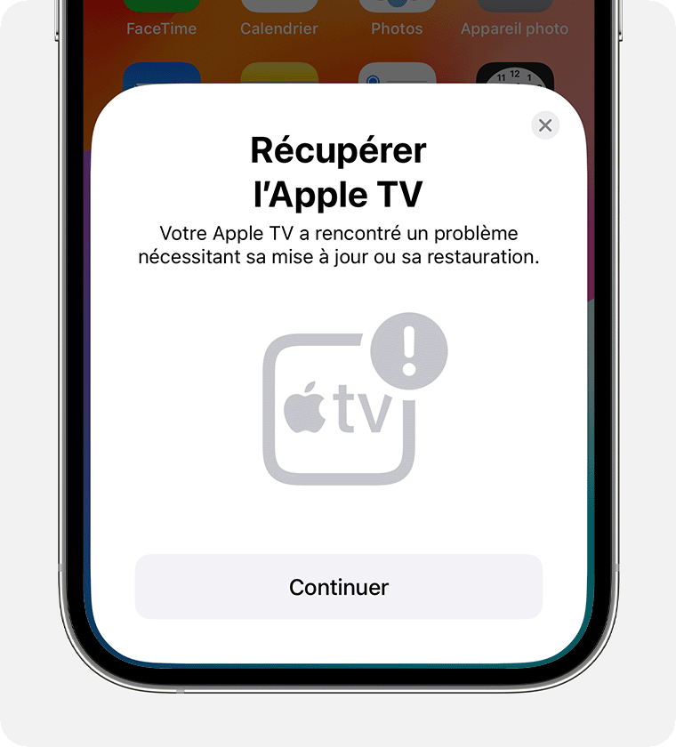 Si votre téléviseur affiche un iPhone à côté d'une Apple TV - Assistance  Apple (CI)
