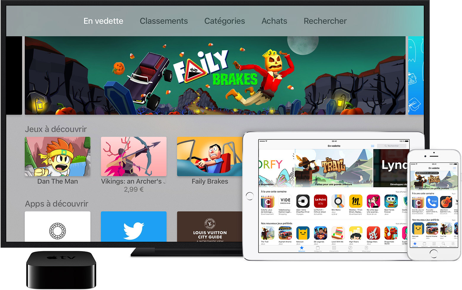Utilisation de l’App Store sur vos appareils iOS, votre Apple TV ou