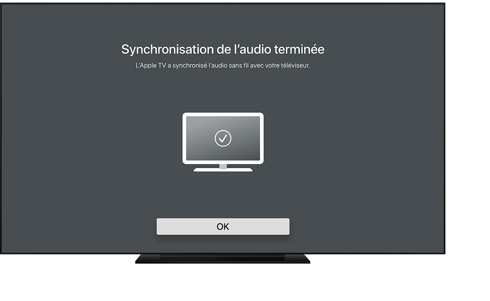 Configurer la synchronisation de l’audio sans fil avec Apple TV