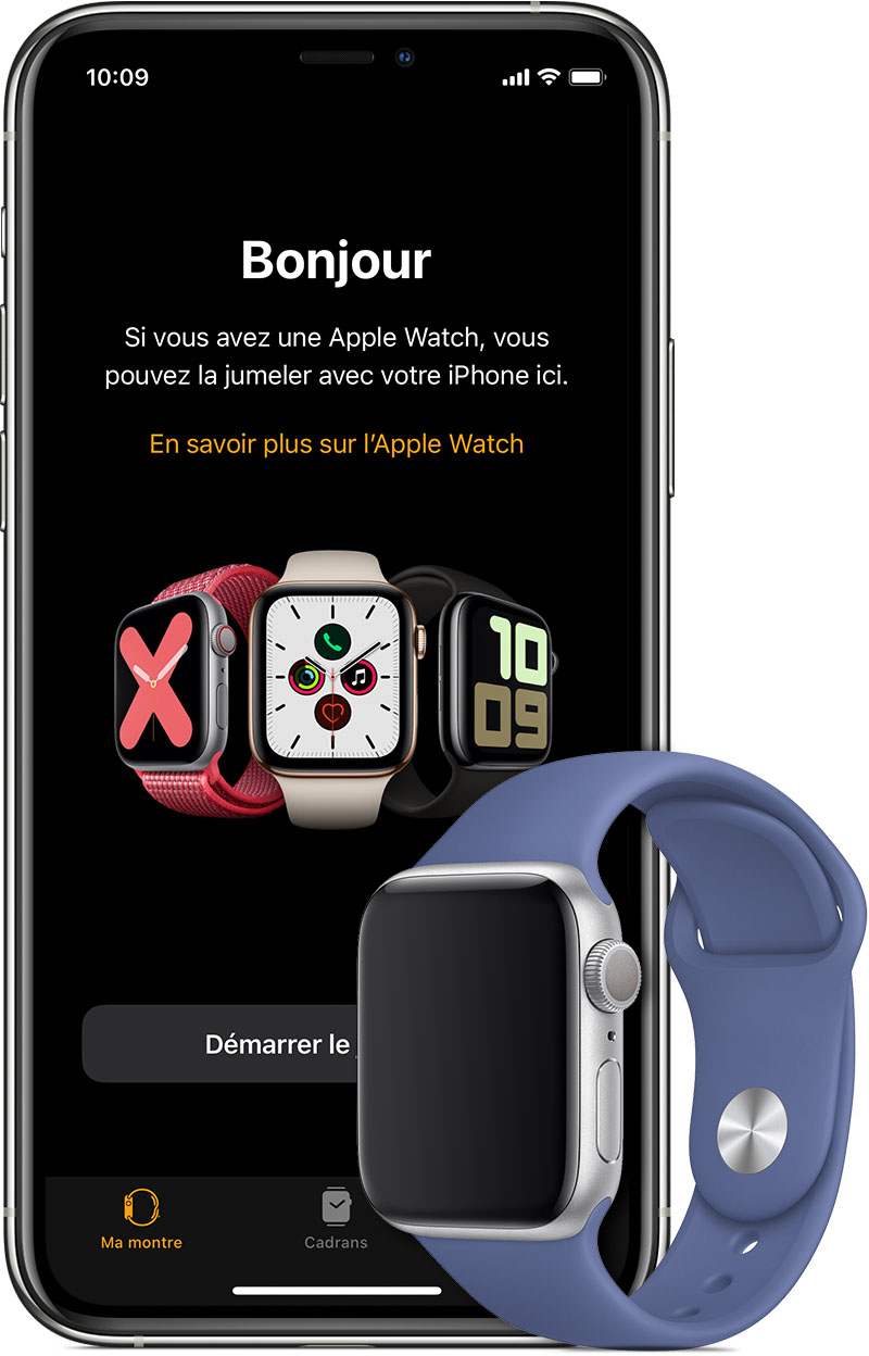 mobile sur l'Apple Watch 
