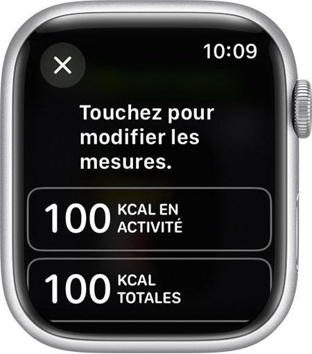 Utilisation de l app Exercice sur votre Apple Watch Assistance