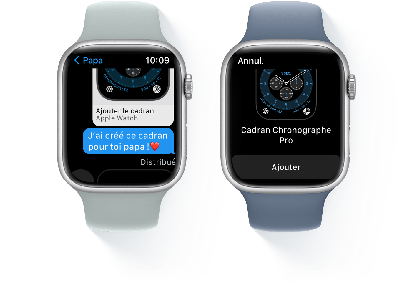 Partager des cadrans d'Apple Watch - Assistance Apple (FR)