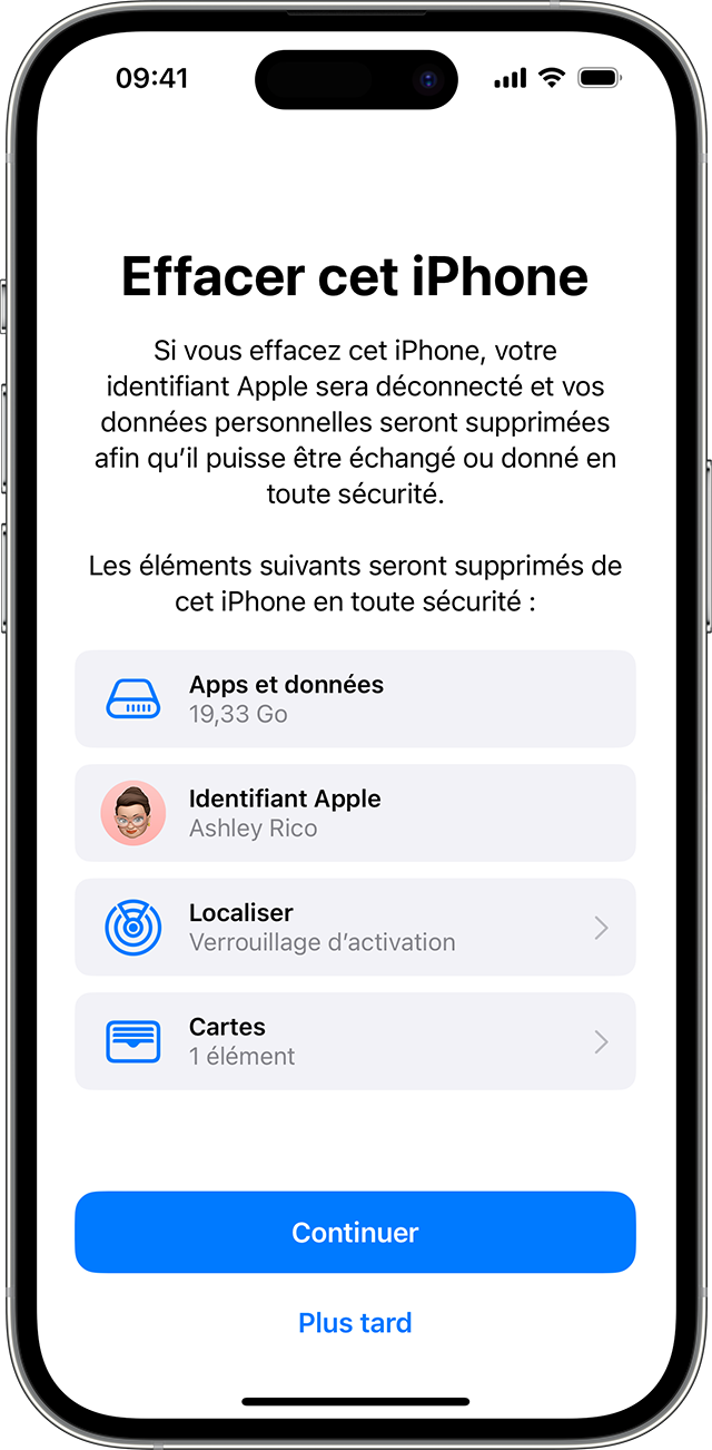 Réinitialiser votre iPhone, iPad ou iPod touch avec les réglages d'origine  - Assistance Apple (FR)