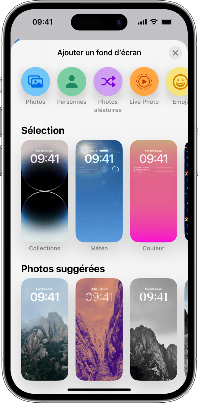 Modification du fond d'écran de votre iPhone - Assistance Apple (BE)