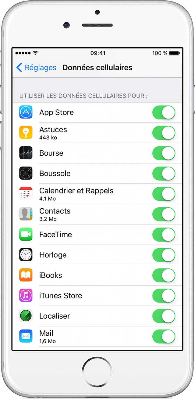 Contrôler l’utilisation des données sur iPhone et iPad Assistance Apple