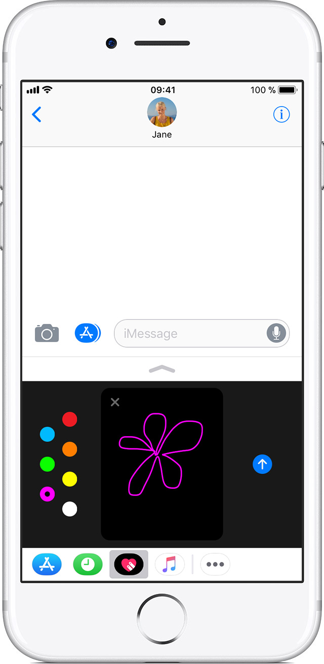 Utilisation de la fonctionnalité Digital Touch sur votre iPhone, iPad