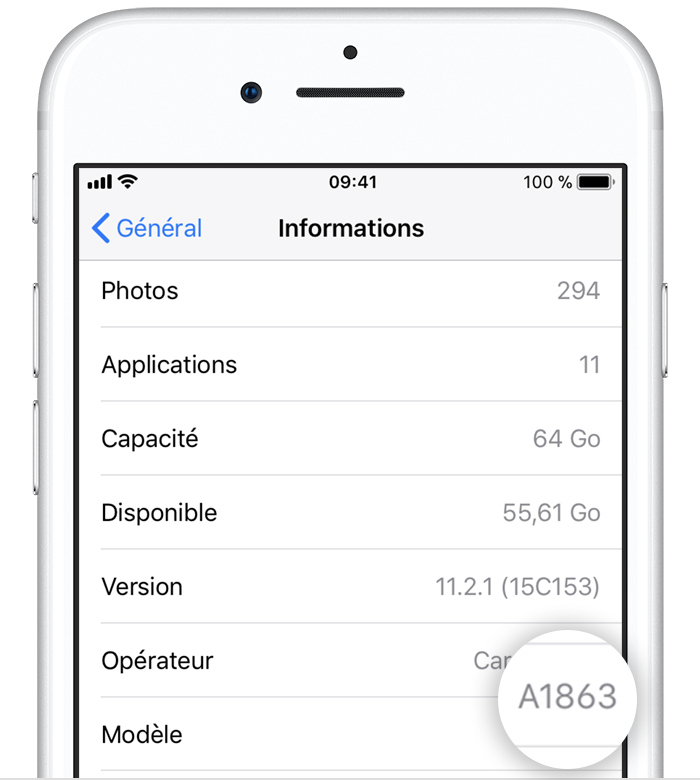 Comment Trouver Les Telechargements Sur Iphone Trouver le numéro de modèle de votre iPhone, iPad ou iPod touch