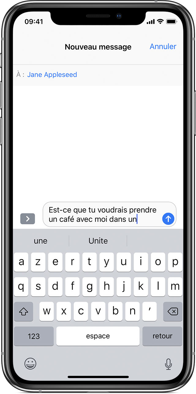 Utilisation De La Correction Automatique Et De La Saisie Predictive Sur Votre Iphone Ipad Ou Ipod Touch Assistance Apple