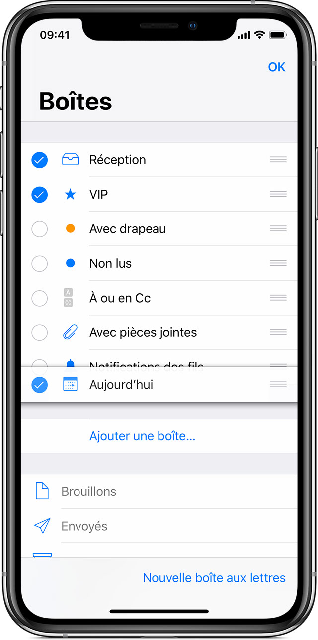 Utiliser vos boîtes aux lettres pour organiser vos emails sur votre