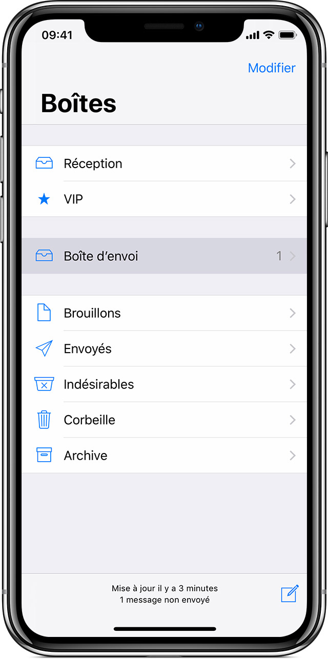 Mail bbox sur iphone