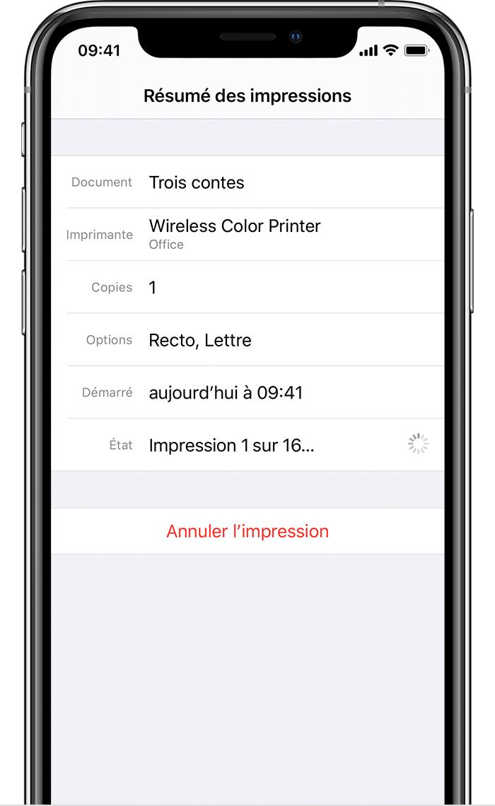 impression a l aide d airprint depuis votre iphone ipad ou ipod touch assistance apple fr