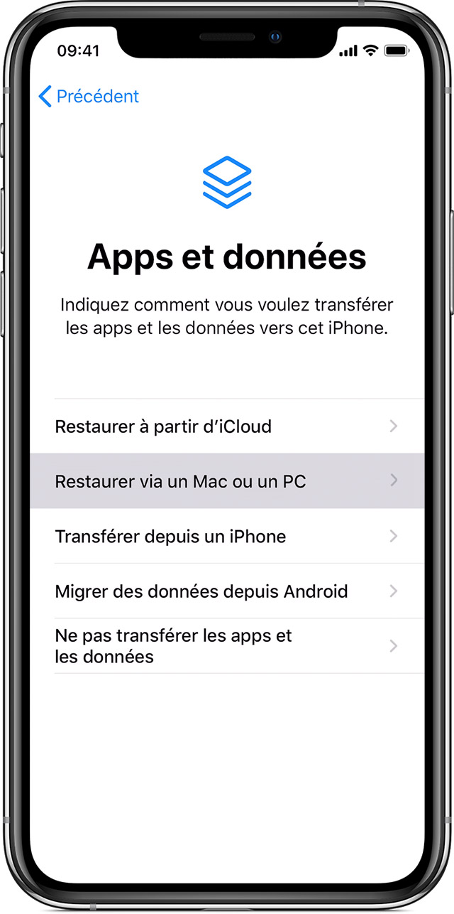 Transferer Des Donnees De Votre Ancien Appareil Ios Vers Votre