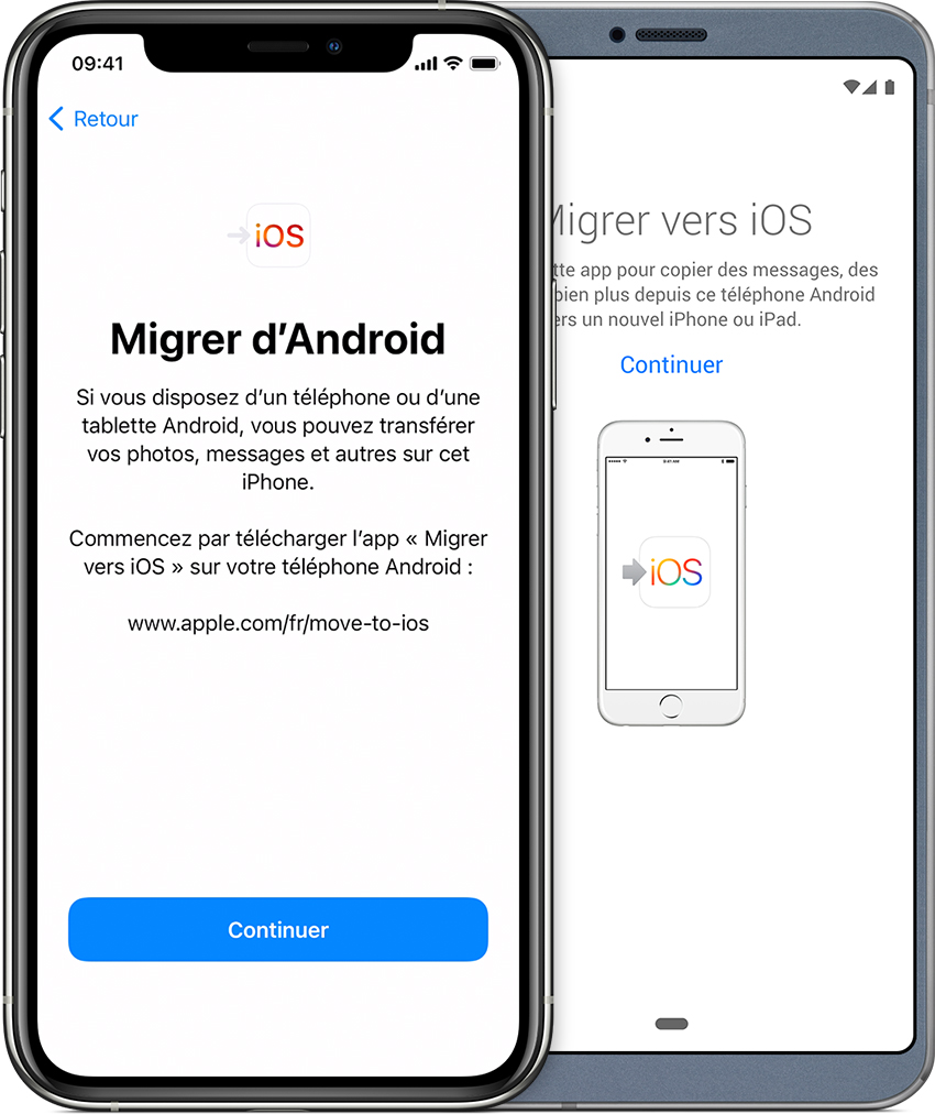 Migrer contacts android vers iphone