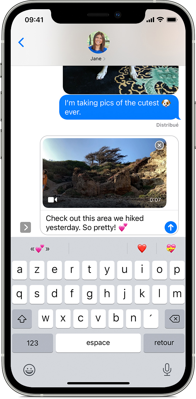 Envoi De Messages Audio Photo Et Video Depuis Votre Iphone Ipad Ou Ipod Touch Assistance Apple