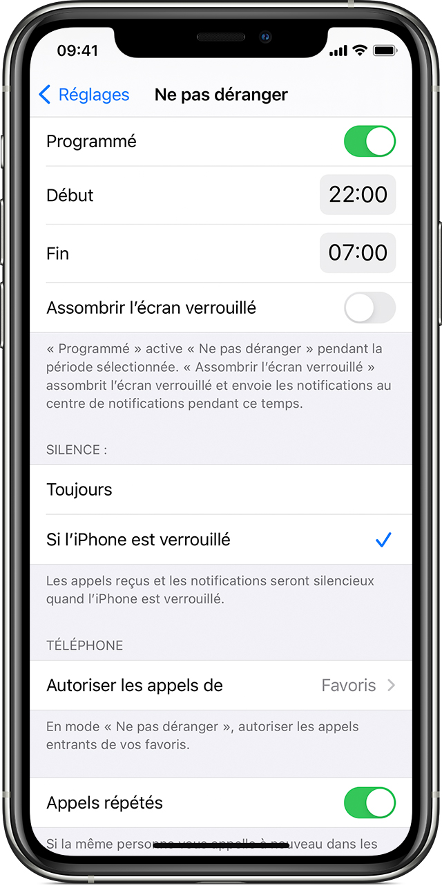 Utilisation De La Fonctionnalite Ne Pas Deranger Sur Votre Iphone Ipad Et Ipod Touch Assistance Apple Utilisation De La Fonctionnalite Ne Pas Deranger Sur Votre Iphone Ipad Et Ipod Touch Assistance Apple