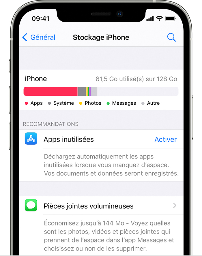 Si Vous Avez Besoin De Plus D Espace Pour Installer Une Mise A Jour Assistance Apple