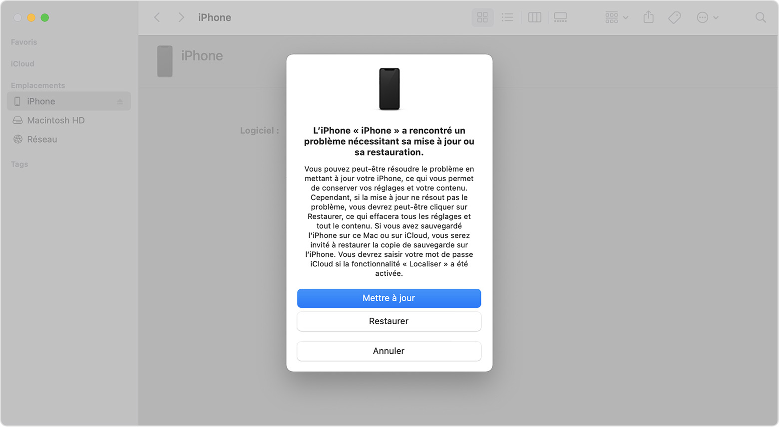 Si votre iPhone ne s'allume pas ou reste bloqué - Assistance Apple (FR)