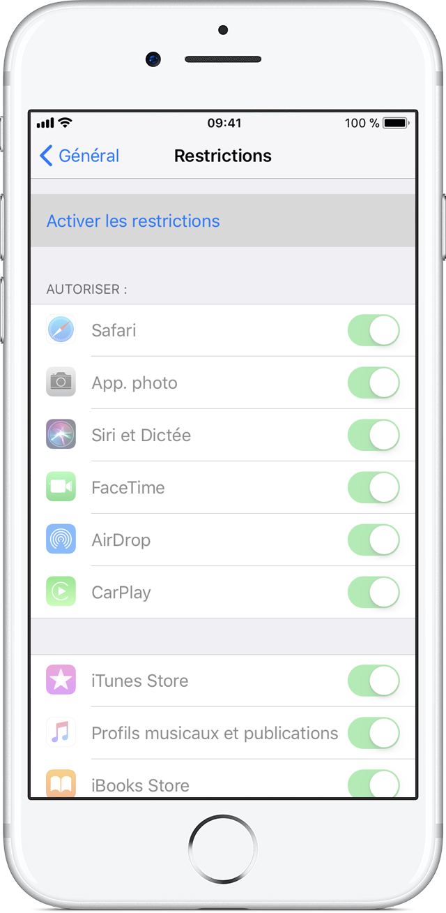 Comment Enlever Le Controle Parental Sur Iphone Utiliser le contrôle parental sur votre iPhone, iPad et iPod touch