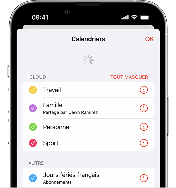 Si vos contacts, calendriers ou rappels iCloud ne se synchronisent pas -  Assistance Apple (FR)