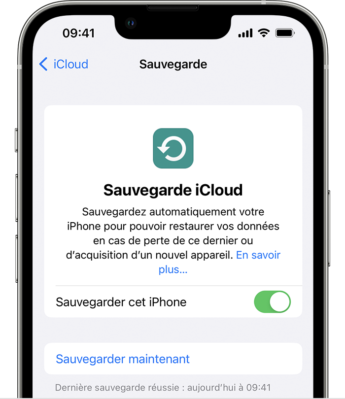 Comment sauvegarder votre iPhone ou votre iPad avec iCloud - Assistance  Apple (FR)