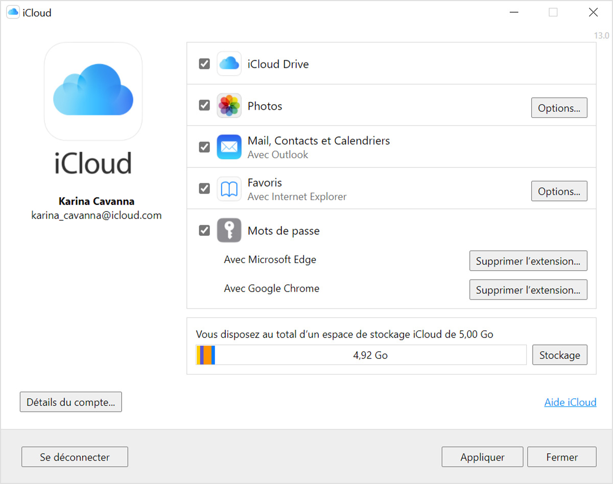 how to set up icloud email on outlook windows 10