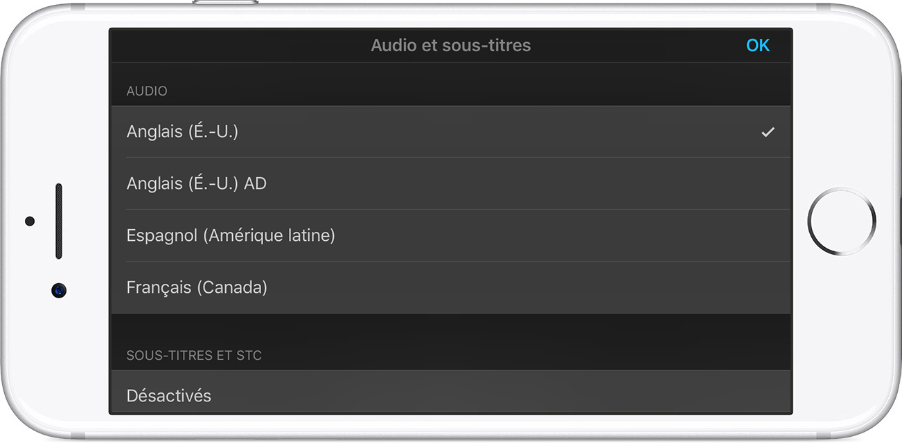 Modifier la langue audio des vidéos de l’iTunes Store Assistance Apple