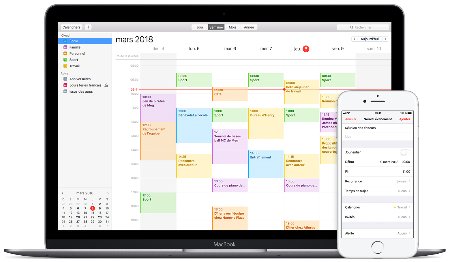 Garder son calendrier à jour avec iCloud - Assistance Apple