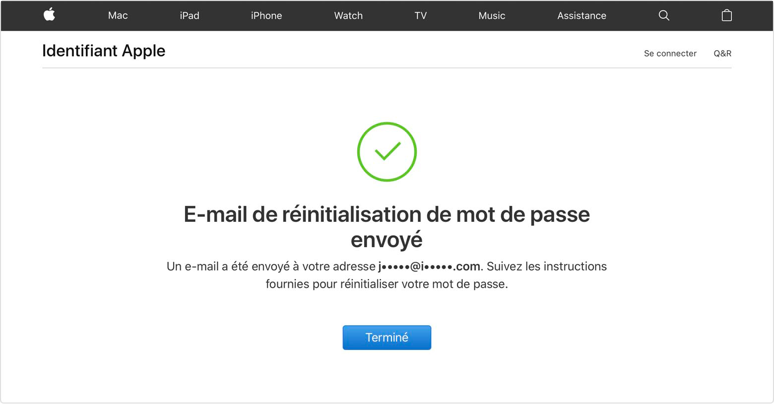 Oubli Du Mot De Passe Associe A Votre Identifiant Apple