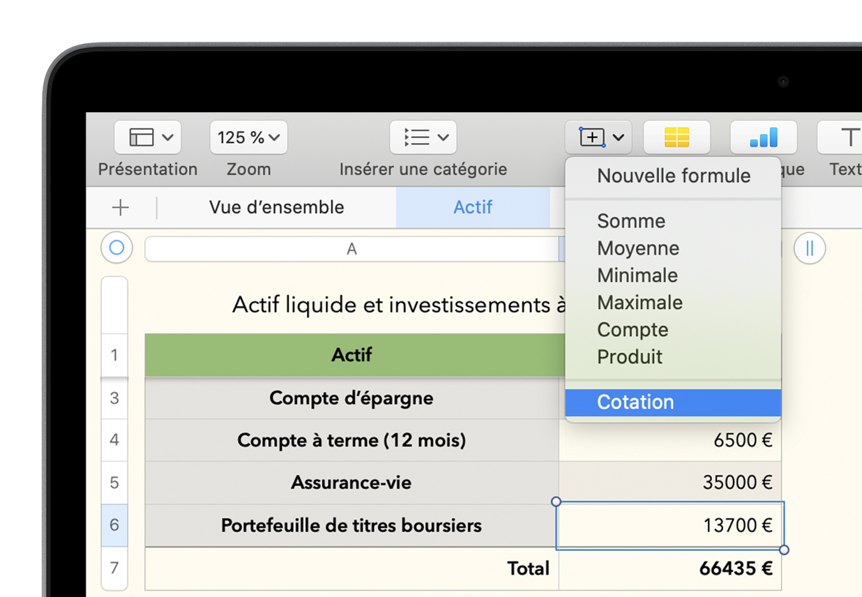 Inserer Le Cours Des Actions En Bourse Et Les Taux De Change