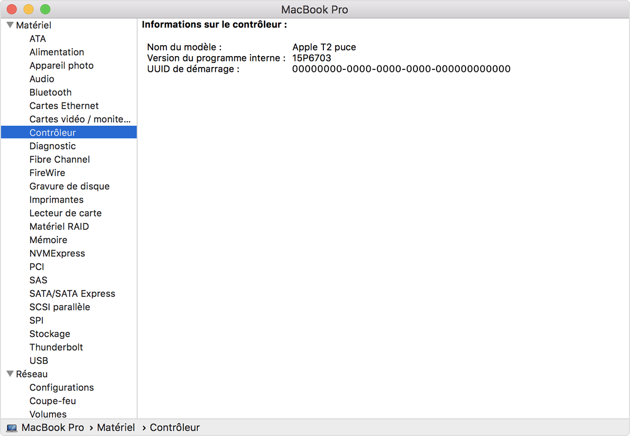 Ordinateurs Mac dotés de la puce Apple T2 Security - Assistance Apple (FR)