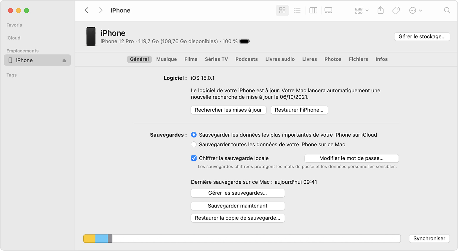 restauration de votre iphone ipad ou ipod touch a partir d une sauvegarde assistance apple ch