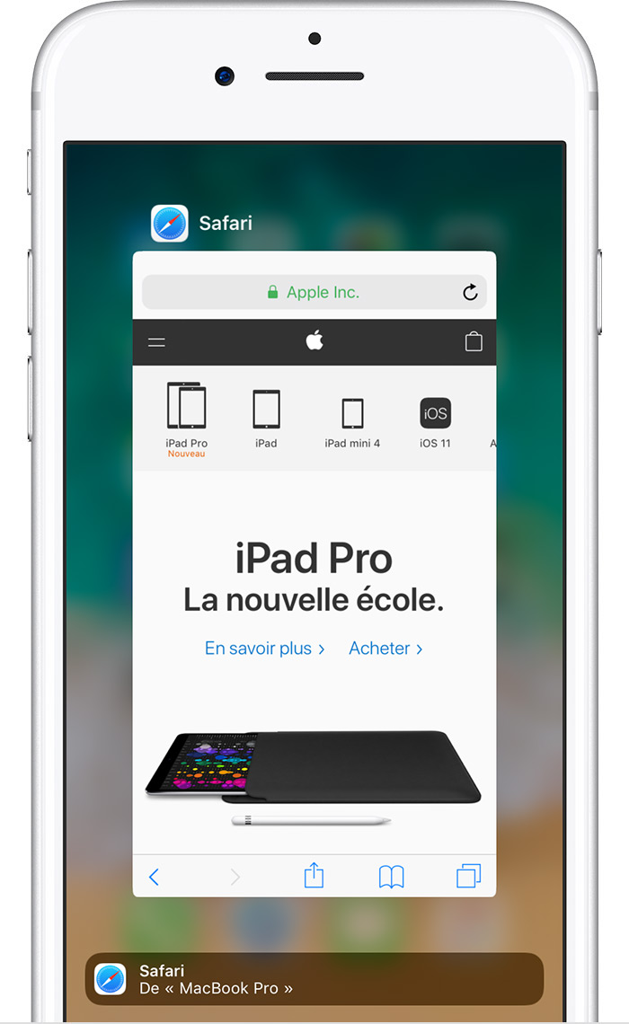 Utilisation de la fonction Continuité pour connecter votre Mac, iPhone