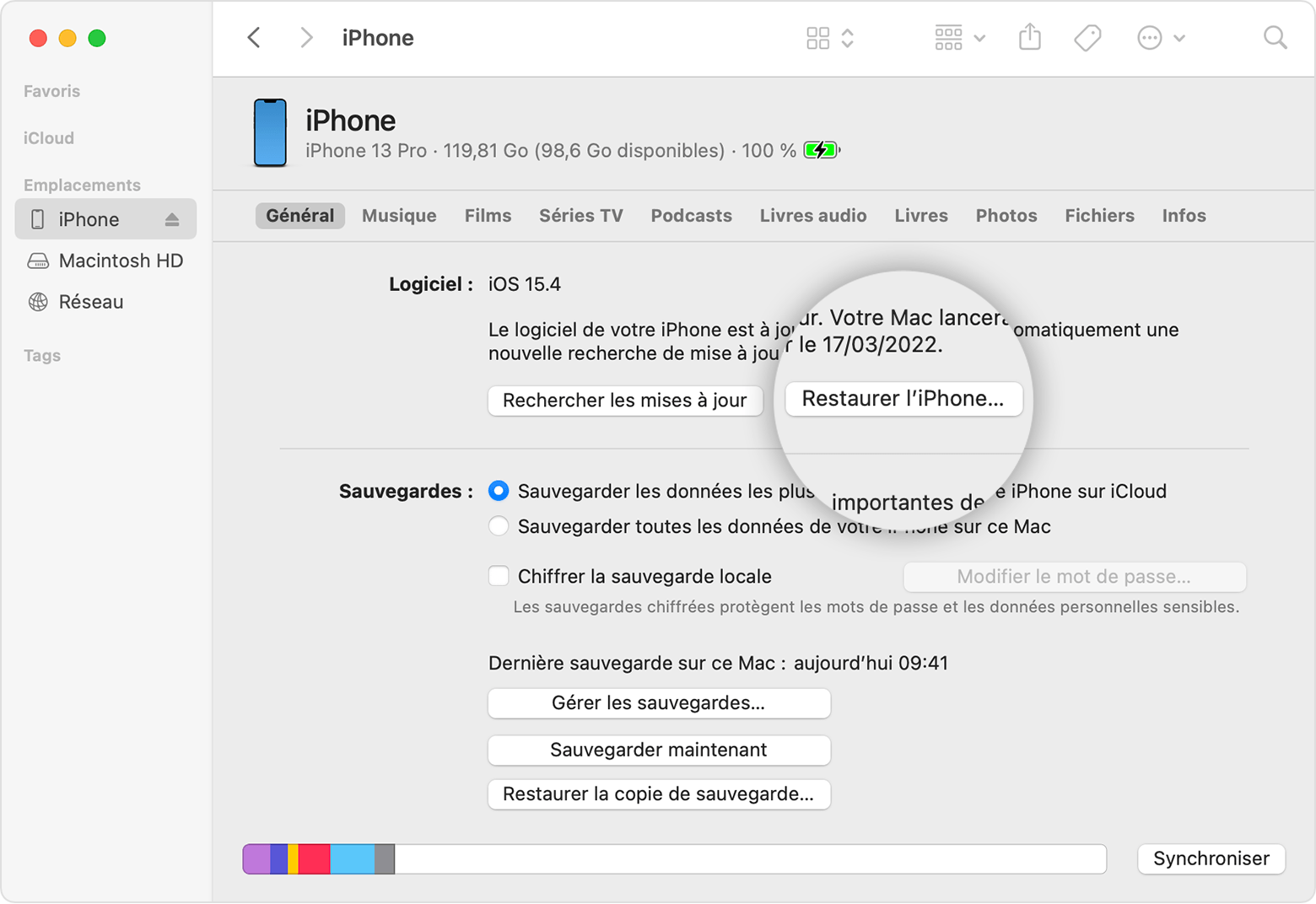 Restauration des réglages par défaut de votre iPhone, iPad ou iPod -  Assistance Apple (FR)