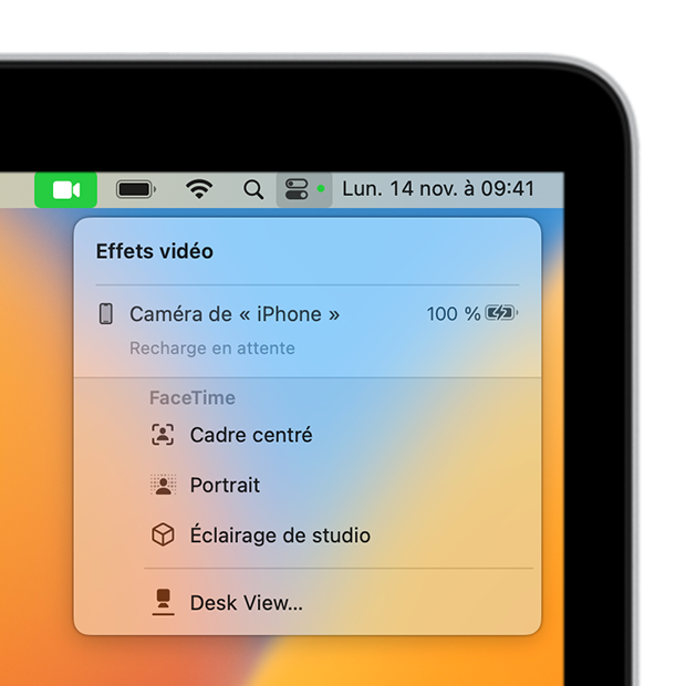 Appareil photo Continuité : utiliser un iPhone comme webcam pour Mac -  Assistance Apple (SN)