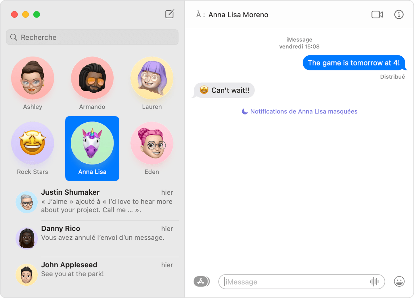 Envoyer des autocollants dans Messages sur Mac – Assistance Apple (CA)