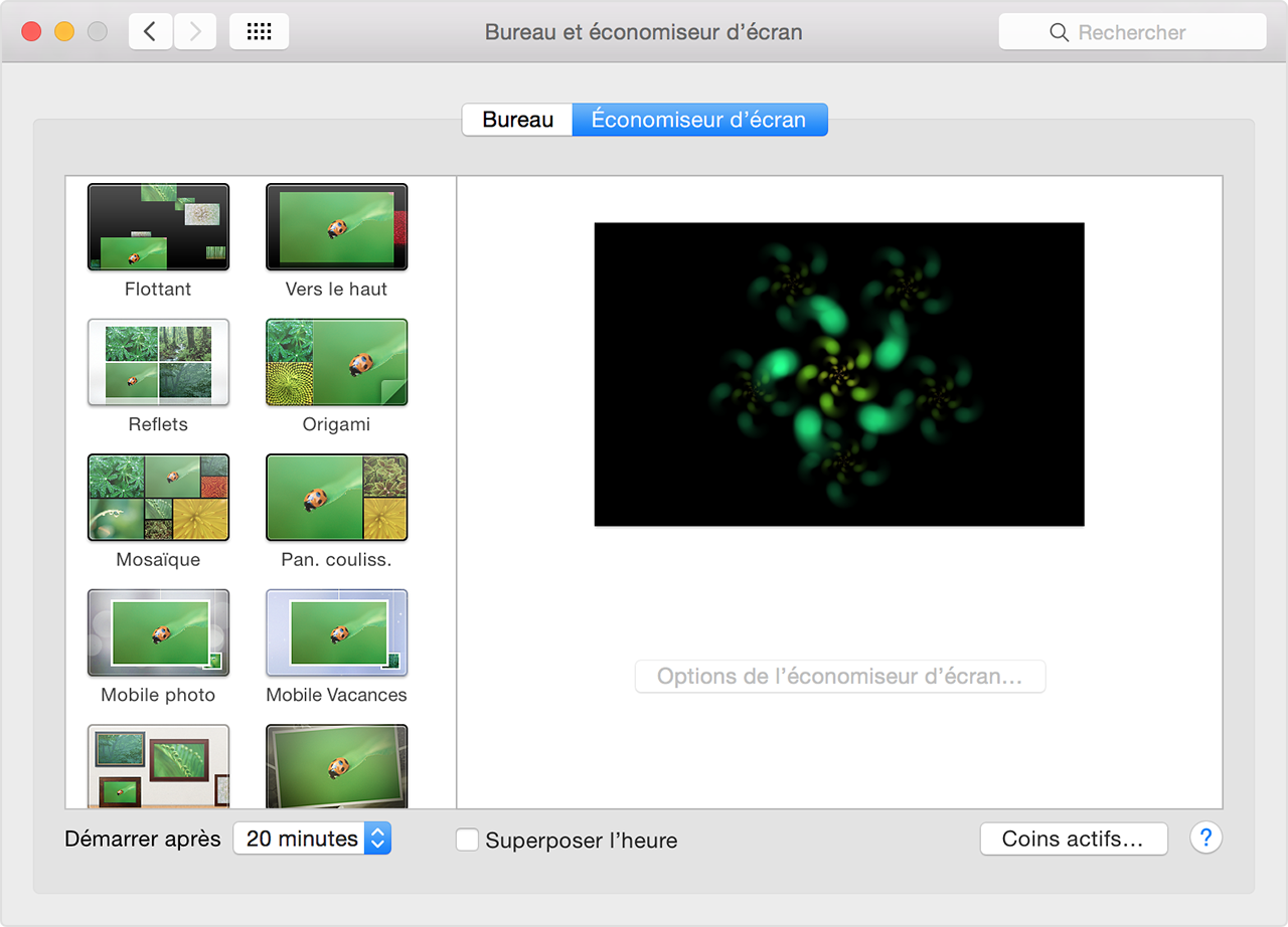 Comment Afficher Un économiseur Décran Sur Votre Mac