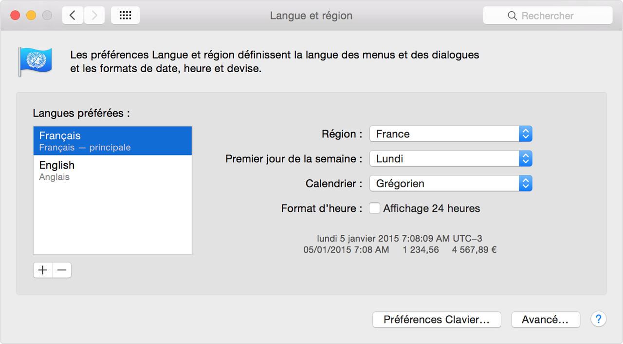 Comment Changer La Langue Sur Apple Store iTunes : modification du réglage applicable à la langue - Assistance Apple