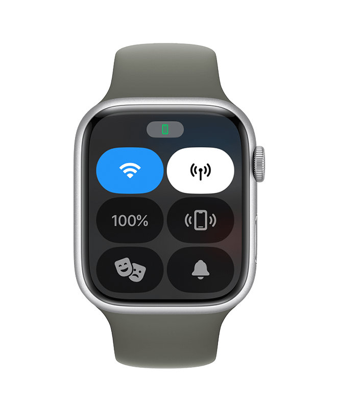 Apple Watch שמחובר ל-iPhone