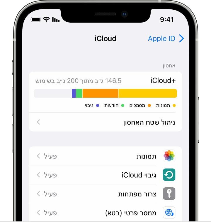 תוכלו לגשת ולצפות ב'תמונות iCloud' ב-iPhone, iPad או iPod touch